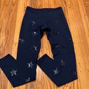 NWOT The Warmup Foil Star Leggings